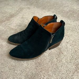Lucky Brand Women’s Suede Black Booties